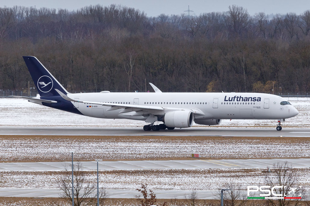 D-AIVD Airbus A350-941 280  Trent XWB-84  Lufthansa (Goshawk Aviation) 2018 @ Munich MUC 02 2026 © Piti Spotter Club Verona