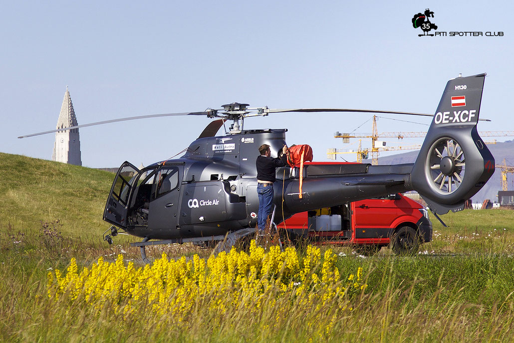 OE-XCF. Eurocopter EC130T2 ( c/n 8164 ) @ Reykjavik 08.2019 © Piti Spotter Club Verona 