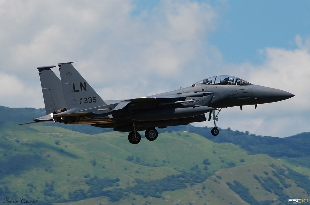 91-0335  LN  F-15E-52-MC  1242/E200  494th FS @ Aviano ©  2022 Piti Spotter Club Verona
