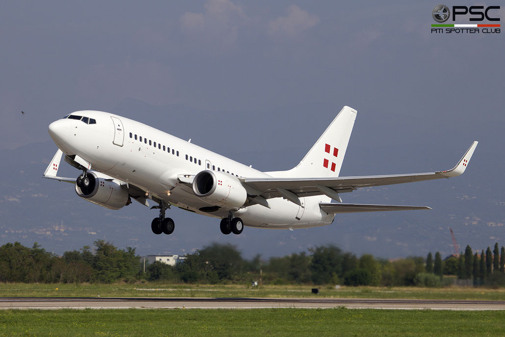 D-AWBC B737-7AK (BBJ1) 34303/1758 PrivatAir Germany @ Aeroporto di Verona 09.09.2018  © Piti Spotter Club Verona