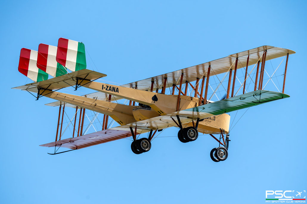 I-ZANA - Caproni Ca-3 · Serial #: 00001 @ Bagnolo FlyParty 06 2024 © Piti Spotter Club Verona