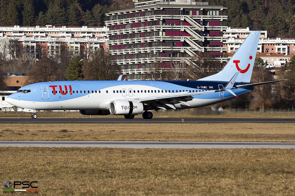 G-TAWC  B737-8K5  39922/3925  TUI Airways  @ Innsbruck © 01 2022 Piti Spotter Club Verona