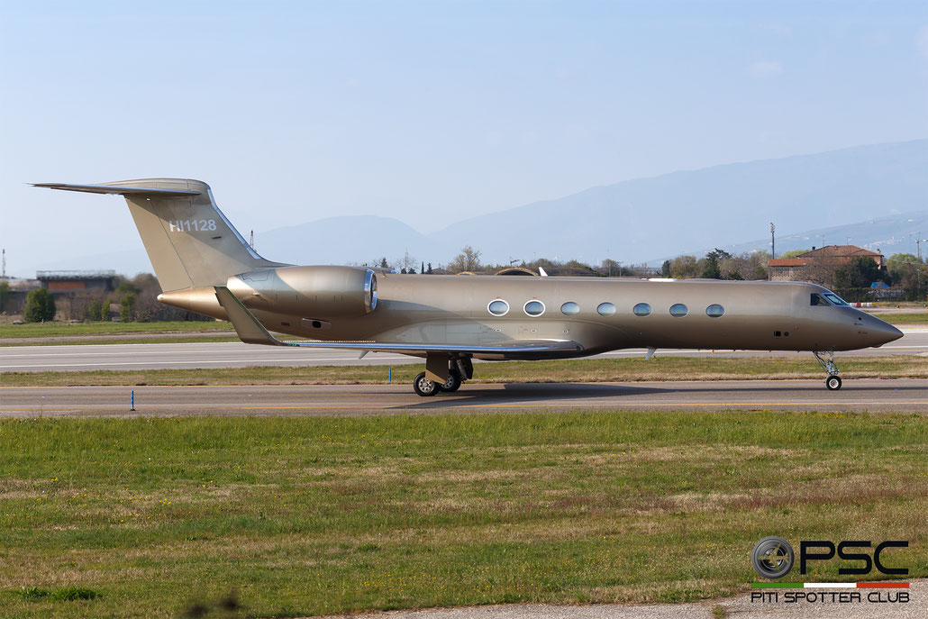 HI1128 Gulfstream GV-SP (G550) 5174  BR700-710C4-11   2007 @ Verona Villafranca 03 2026 © Piti Spotter Club Verona