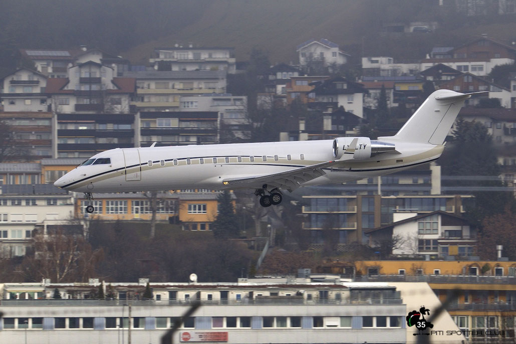 LY-LTY CL-850 8055 Charter Jets @ Innsbruck Airport 09.01.2016 © Piti Spotter Club Verona