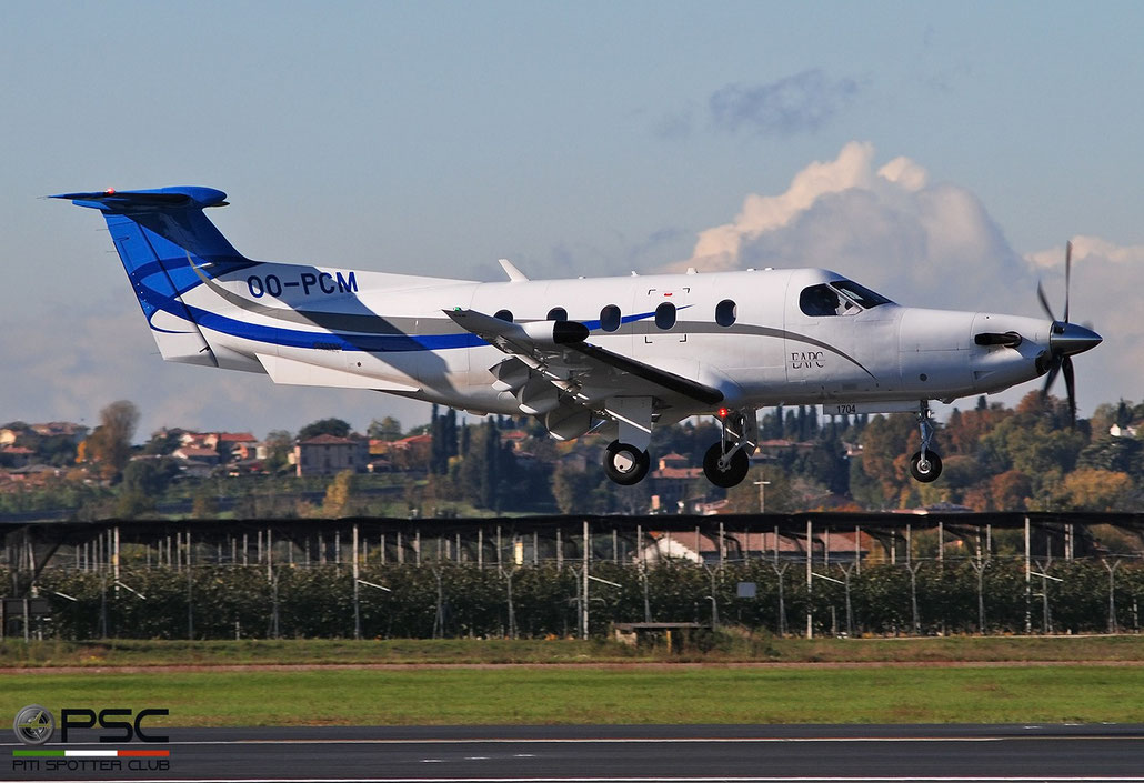 OO-PCM  PC-12/47E  1704  European Aircraft Private Club  @ Aeroporto di Verona 11.2021 © Piti Spotter Club Verona