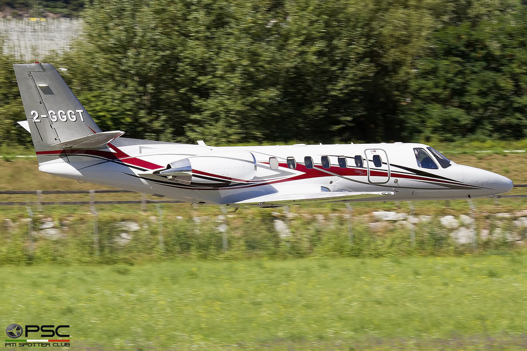 2-GGGT Cessna 560 Citation Encore 560-0611  PW535A Private  2002 @ Aeroporto di Trento 06 2021 © Piti Spotter Club Verona 