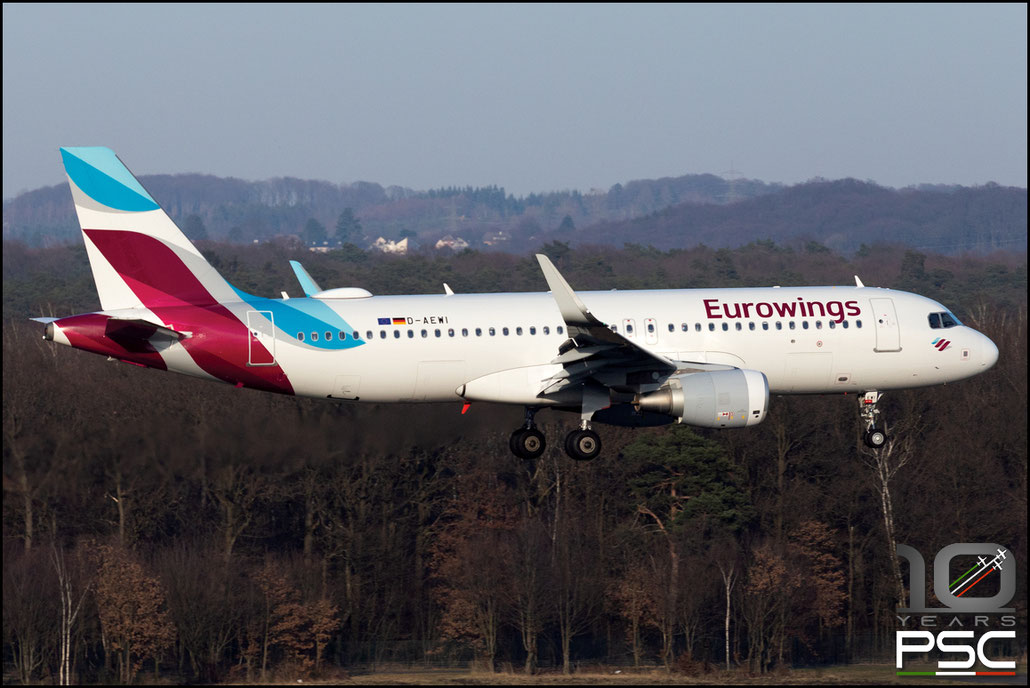 D-AEWI  A320-214  7210  Eurowings  @ Colonia - Koeln Airport © 02 2022 Piti Spotter Club Verona