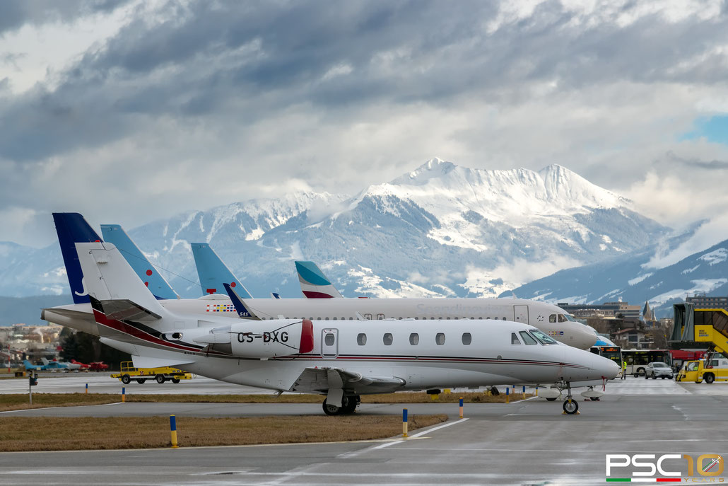 CS-DXG Ce560XLS 560-5595 Executive Jet Management Europe @ Innsbruck 02.2023 © Piti Spotter Club Verona
