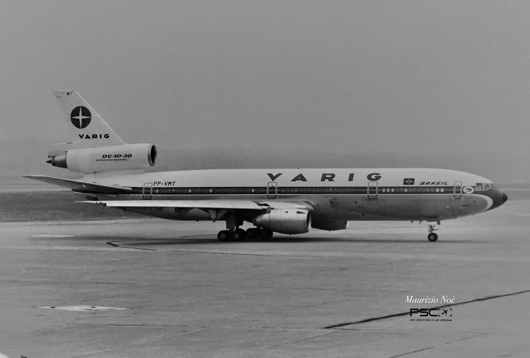 PP-VMT Douglas DC-10-30 47841 329 CF6-50C2  VARIG 1980 © collezione Maurizio Noè p.g.c. - Piti Spotter Club Verona