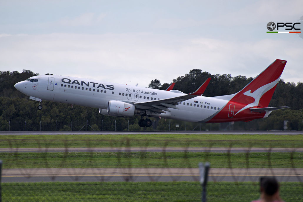 VH-VXD B737-838 29552/1063 QANTAS @ Brisbane Airport - 11/2023 - per gentile concessione di Maurizio Martinelli  ©  Piti Spotter Club Verona