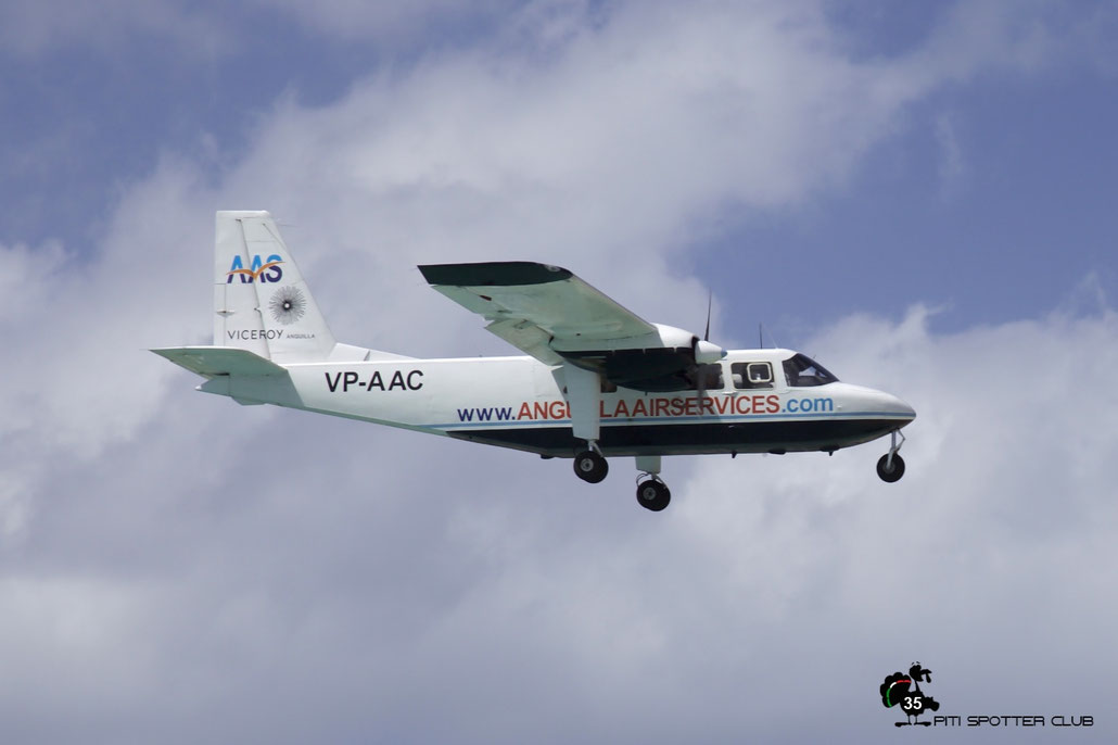 VP-AAC BN-2 919 Anguilla Air Services @ Sint Maarten Airport 05.03.2016 © Piti Spotter Club Verona