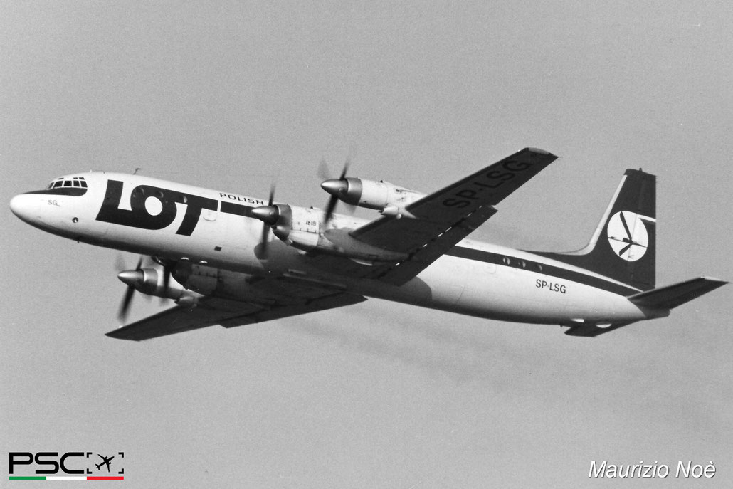 SP-LSG Ilyushin IL-18E 185008603 86-03 AI-20  LOT Polish Airlines 1965  © collezione Maurizio Noè p.g.c. - Piti Spotter Club Verona