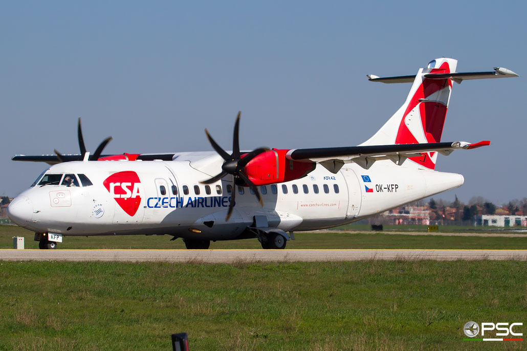 OK-KFP ATR42-500 639 CSA Czech Airlines @ Bologna Airport 03.2018 © Piti Spotter Club Verona