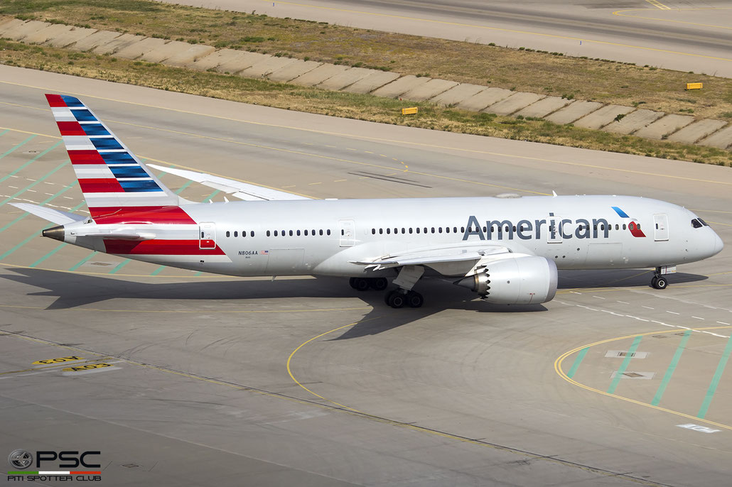 N806AA Boeing 787-8 40624 306 GEnx-1B 8AG American Airlines 2015 @ Atene 09 2019 © Piti Spotter Club Verona