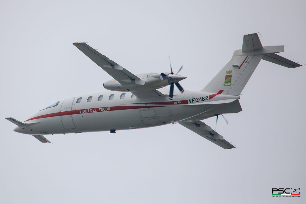 I-DVFN VF-182 Piaggio P180 Avanti 1142  PT6A-66B  Vigili del Fuoco @ Verona Villafranca 03 2026 © Piti Spotter Club Verona