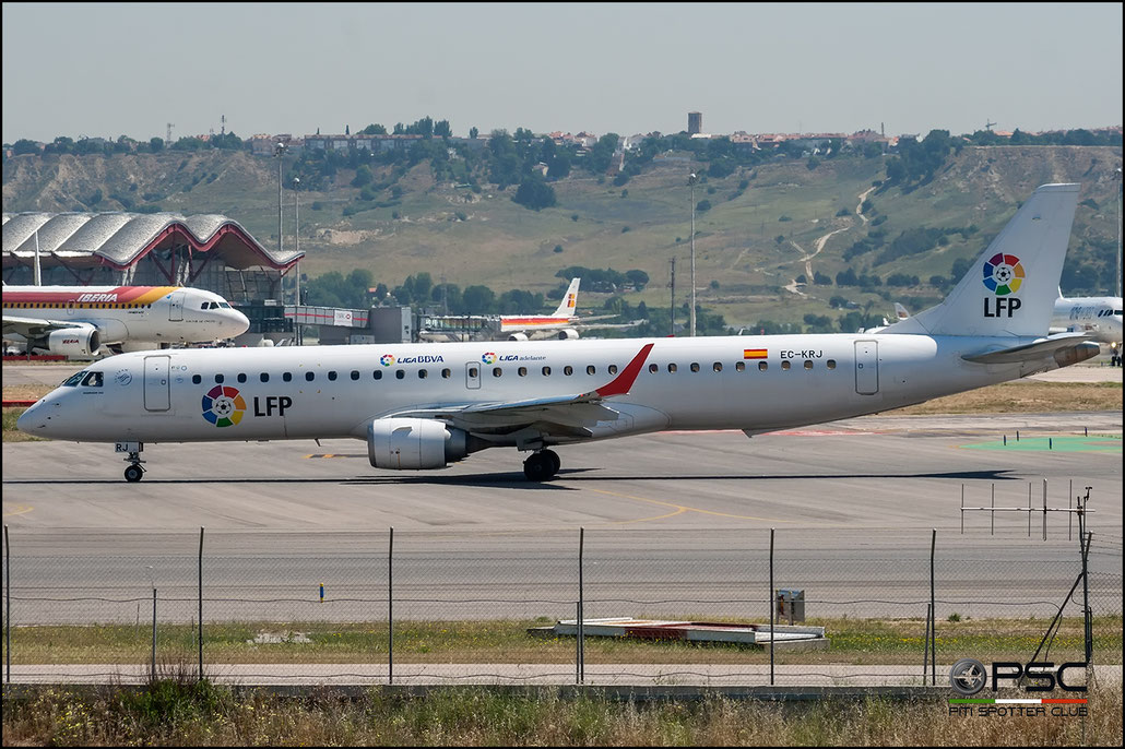 EC-KRJ ERJ195LR 19000196 Air Europa @ Madrid Airport 2011 © Piti Spotter Club Verona