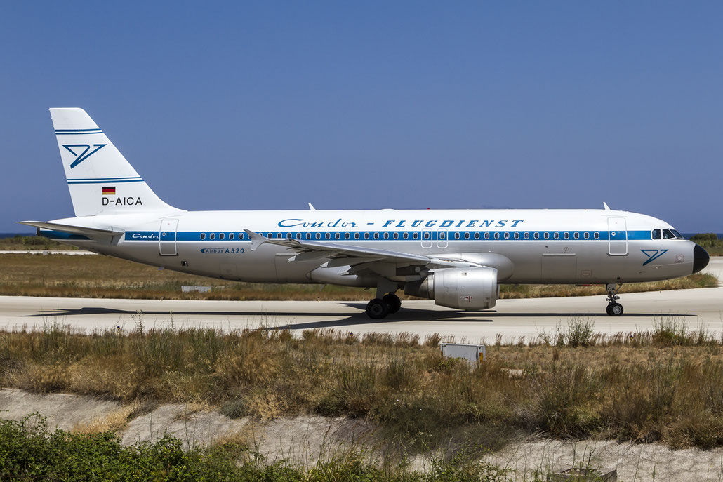 D-AICA A320-212 774 Condor Flugdienst @ Rhodes Airport 05.07.2015 © Piti Spotter Club Verona