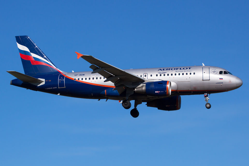 VP-BDM A319-111 2069 Aeroflot @ Bologna Airport 05.02.2013 © Piti Spotter Club Verona