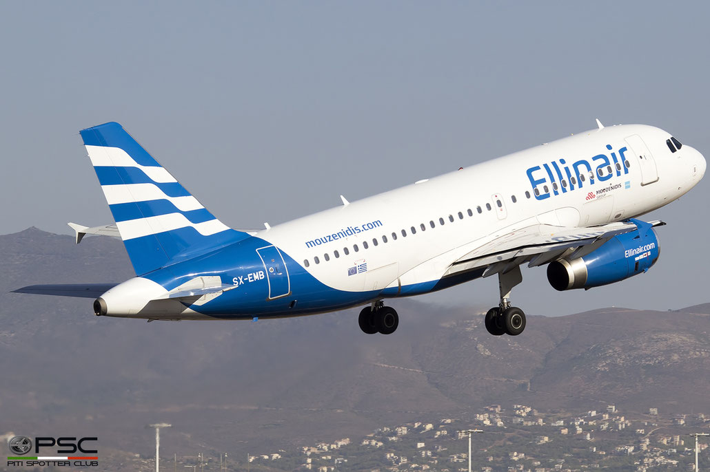 SX-EMB  A319-133  3705  Ellinair @ Athens 2019 © Piti Spotter Club Verona 
