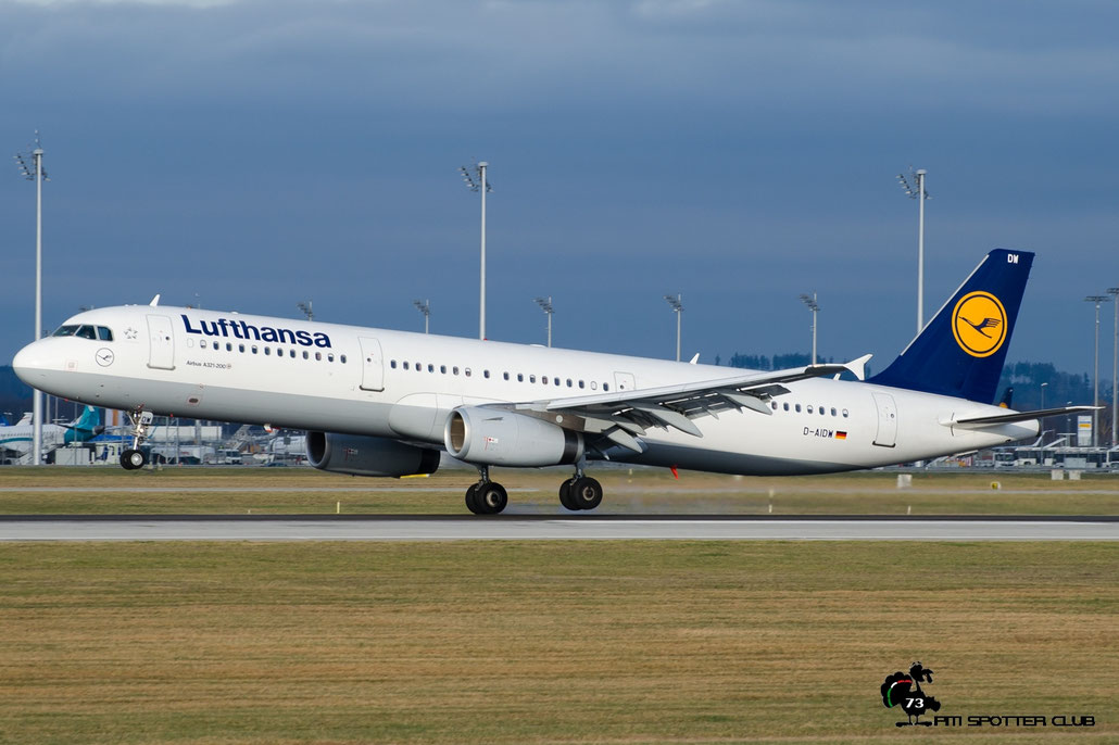 D-AIDM A321-231 4916 Lufthansa @ Munich Airport  12.2016 © Piti Spotter Club Verona 