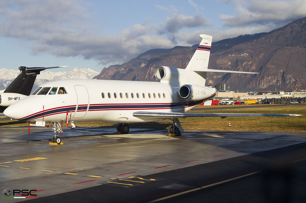LX-EMO Dassault Falcon 900EX 238  TFE731-60  Flying Group Lux SA 2010 @ Aeroporto di Bolzano 04 2025 © Piti Spotter Club Verona