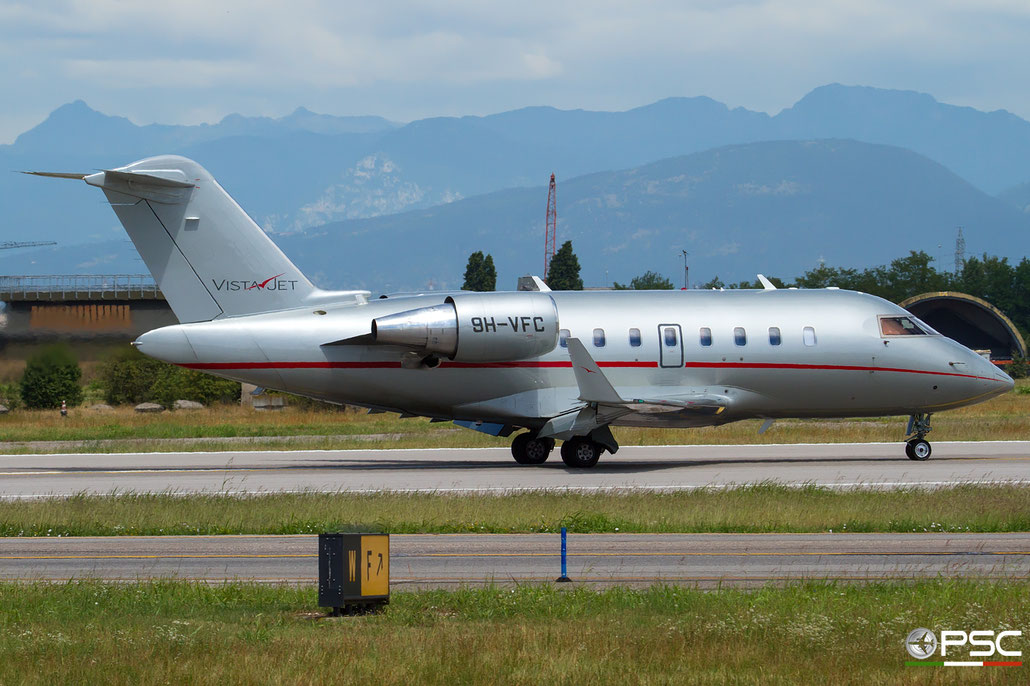 9H-VFC CL-605 5972 VistaJet Malta @ Aeroporto di Verona.07.2017  © Piti Spotter Club Verona