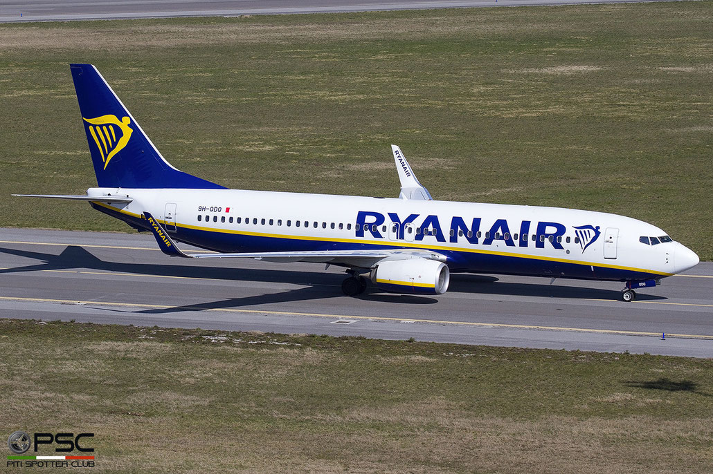 9H-QDQ B737-800 44766/6252 Malta Air (Ryanair) @ Trieste 2023 © Piti Spotter Club Verona