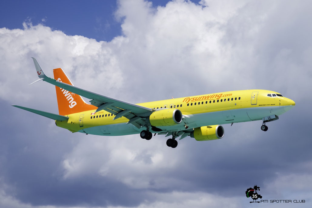 C-GUUL B737-8K5 38820/3653 Sunwing Airlines @ Sint Maarten Airport 05.03.2016 © Piti Spotter Club Verona