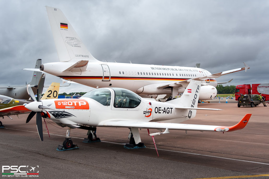 OE-AGT  Grob G120TP · Serial #: 11108 @ RIAT 2024 © Piti Spotter Club Verona