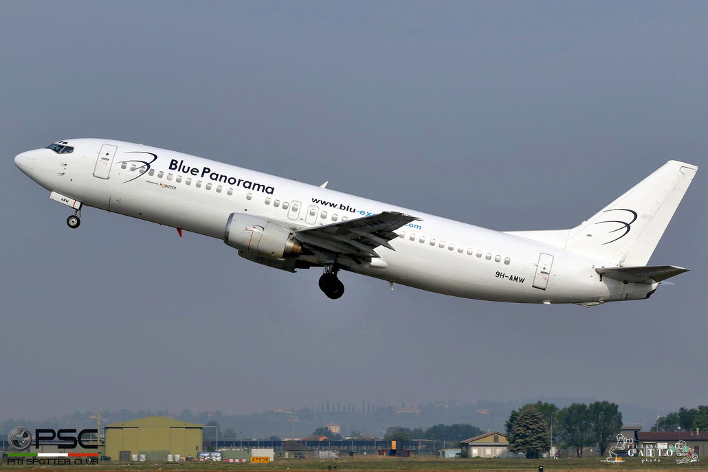 9H-AMW B737-4Q8 26281/2380 Blue Panorama Airlines Llsf VVB Aviation Malta @ Aeroporto di Verona 23.09.2017  © Piti Spotter Club Verona