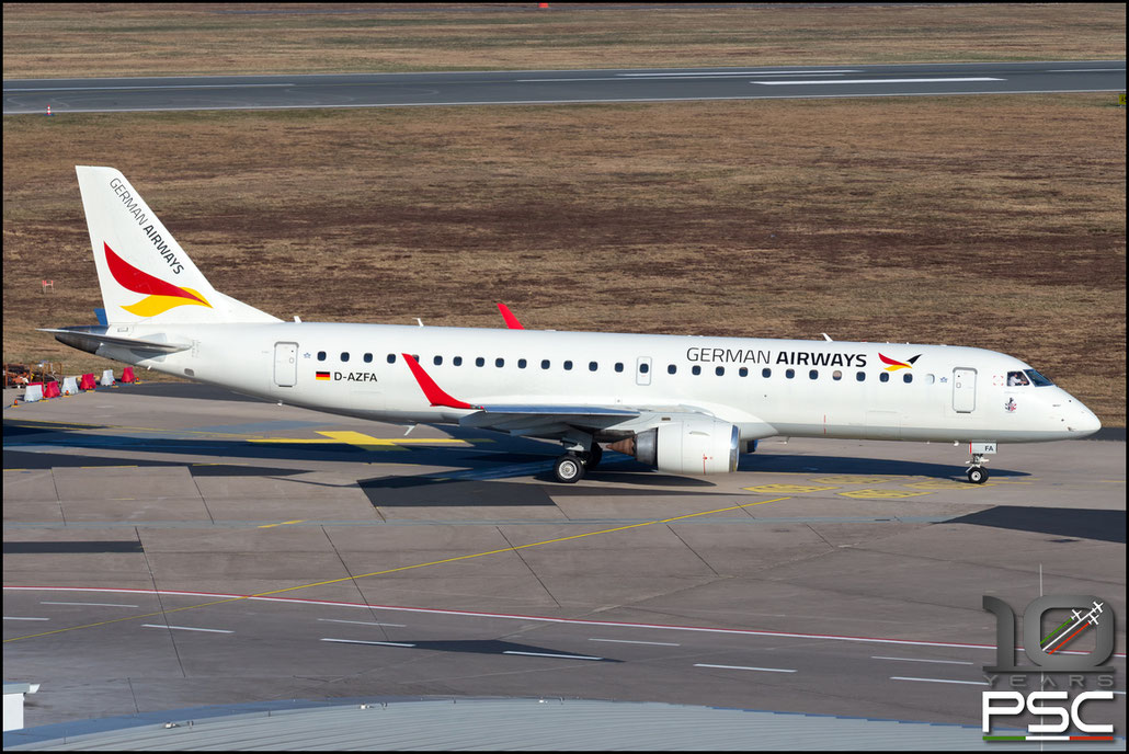 D-AZFA  ERJ190LR  19000063  German Airways  @ Colonia - Koeln Airport © 02 2022 Piti Spotter Club Verona