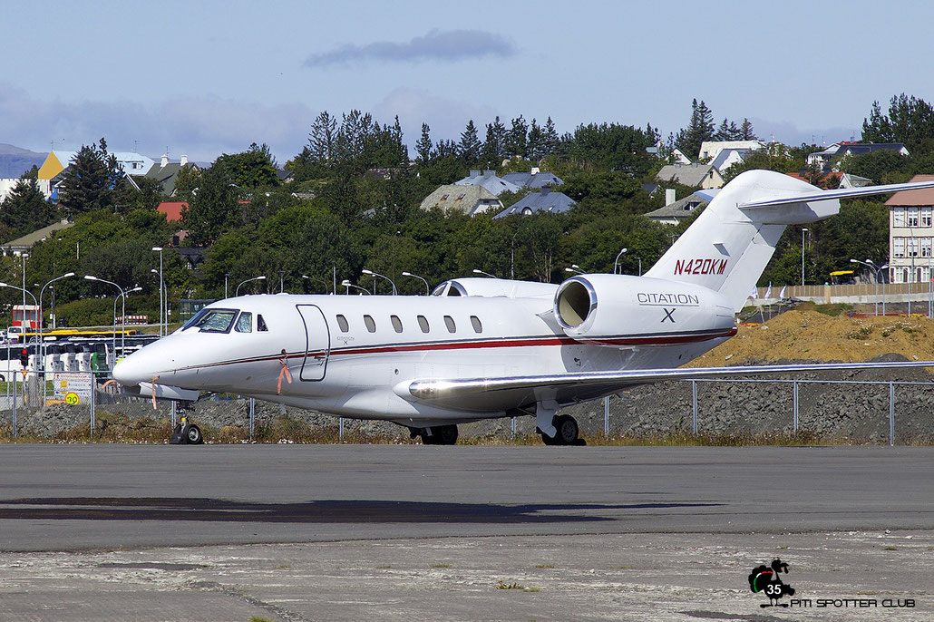 N420KM  Ce750  750-0234  420 Aviation LLC @ Reykjavik 08.2019 © Piti Spotter Club Verona 