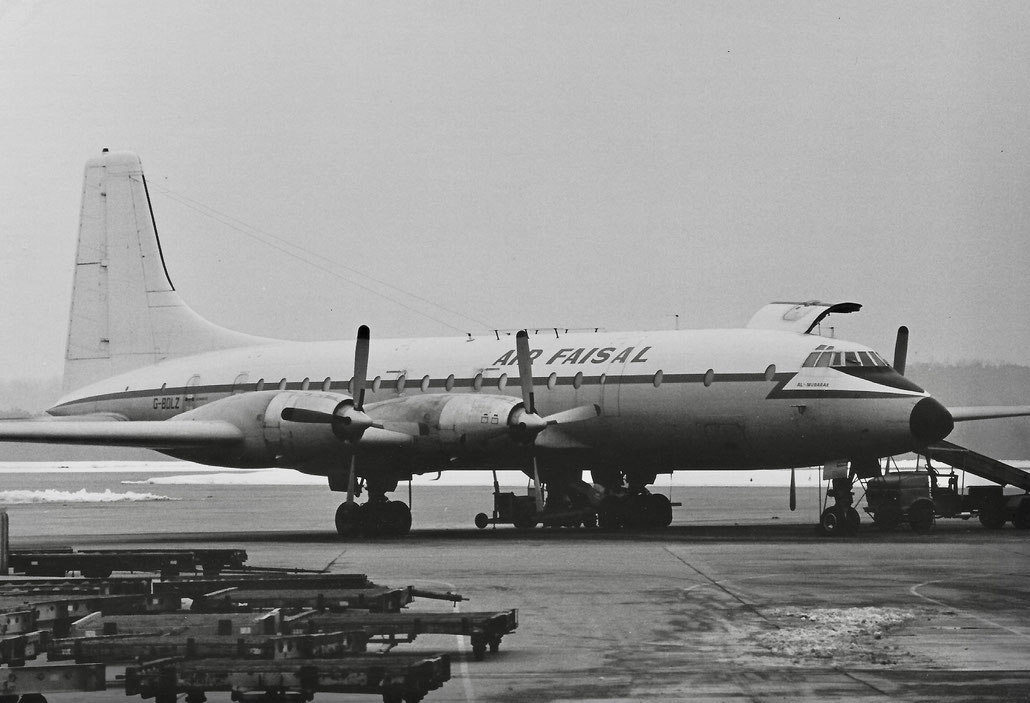 G-BDLZ Bristol 175 Britannia 253 13435  Bristol Proteus  Air Faisal 1959 © collezione Maurizio Noè p.g.c. - Piti Spotter Club Verona