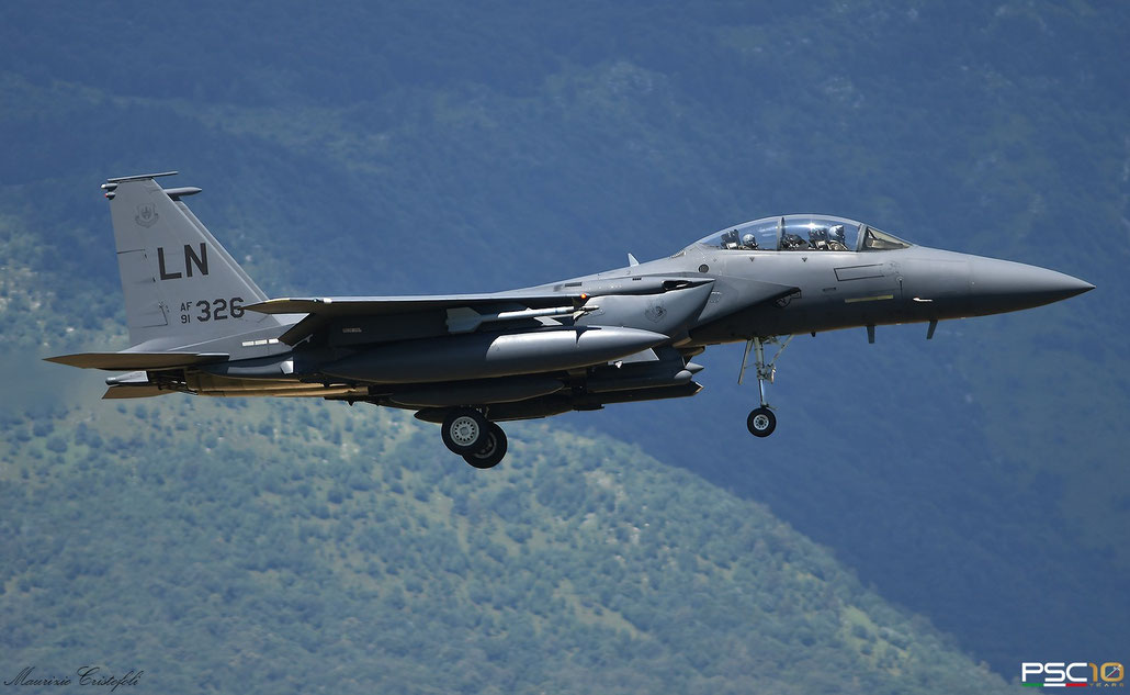 91-0326  LN  F-15E-52-MC  1233/E191  494th FS @ Aviano ©  2022 Piti Spotter Club Verona