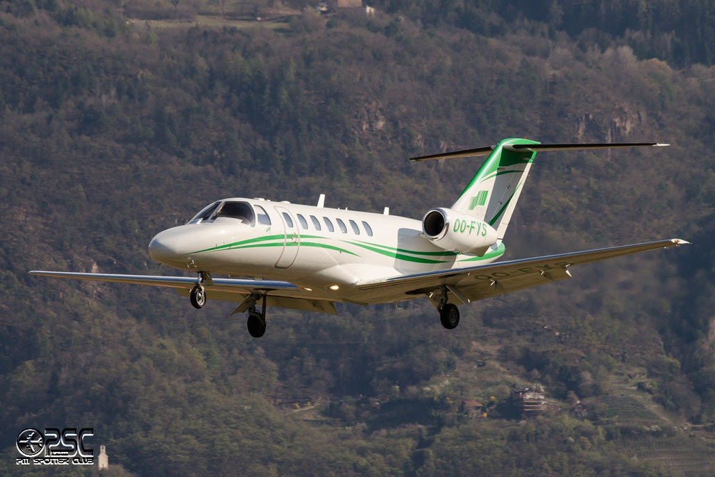 OO-FYS Ce525B 525B-0197 Sky Service NV @ Aeroporto di Bolzano © Piti Spotter Club Verona