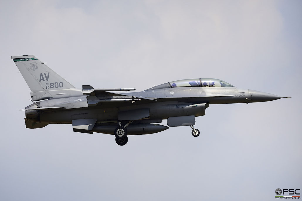 90-0800  AV  F-16DM-40-CF  1D-78  555th FS © Piti Spotter Club Verona 