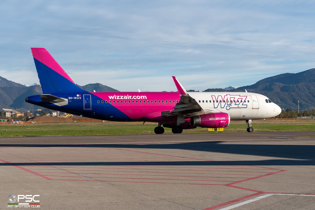 9H-WAV A320-232 8151 Wizz Air Malta @ Bergamo 11 2023 © Piti Spotter Club Verona
