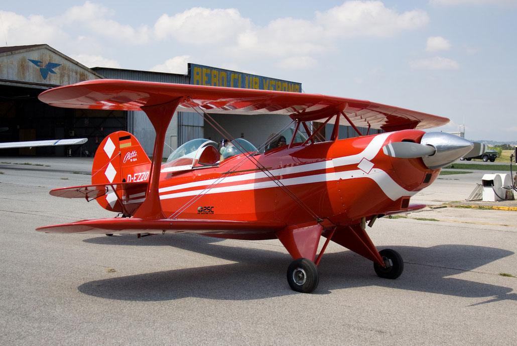 D-EZZO Pitts S-2 Special PTS2 @ Aeroporto Verona Boscomantico © Piti Spotter Club Verona