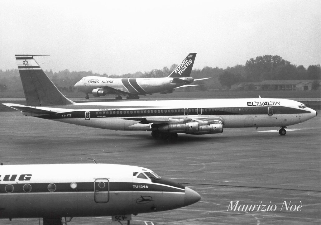 4X-ATT Boeing 707-358B 20097 779 JT3D-3B  El Al Israeli Airlines 1968 © collezione Maurizio Noè p.g.c. - Piti Spotter Club Verona
