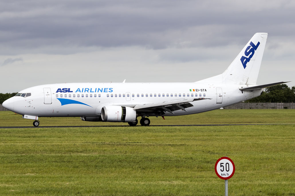 EI-STA B737-31S 29057/2942 ASL Airlines Ireland @ Dublin Airport 14.08.2016 © Piti Spotter Club Verona