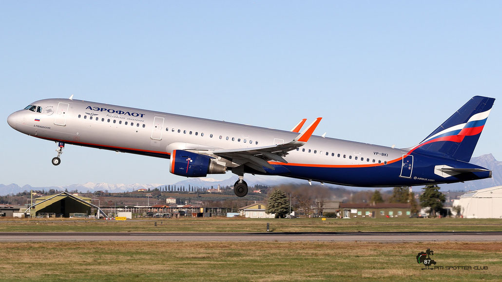 VP-BKI A321-211 7137 Aeroflot @ Aeroporto di Verona 12.2019  © Piti Spotter Club Verona