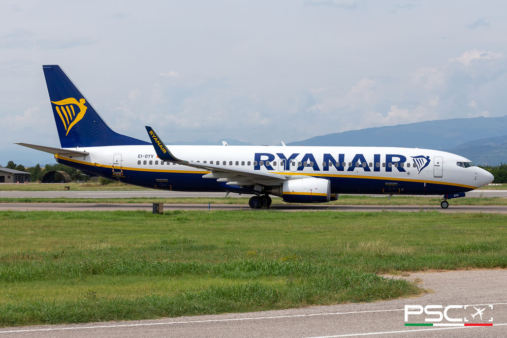 EI-DYV Boeing 737-8AS 37512 2746 cfm56-7B24  Ryanair 2008  @ Aeroporto di Verona 08 2024 © Piti Spotter Club Verona