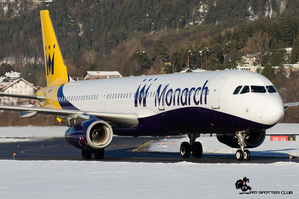 G-OZBR A321-231 1794 Monarch Airlines @ Innsbruck Airport 28.01.2017 © Piti Spotter Club Verona