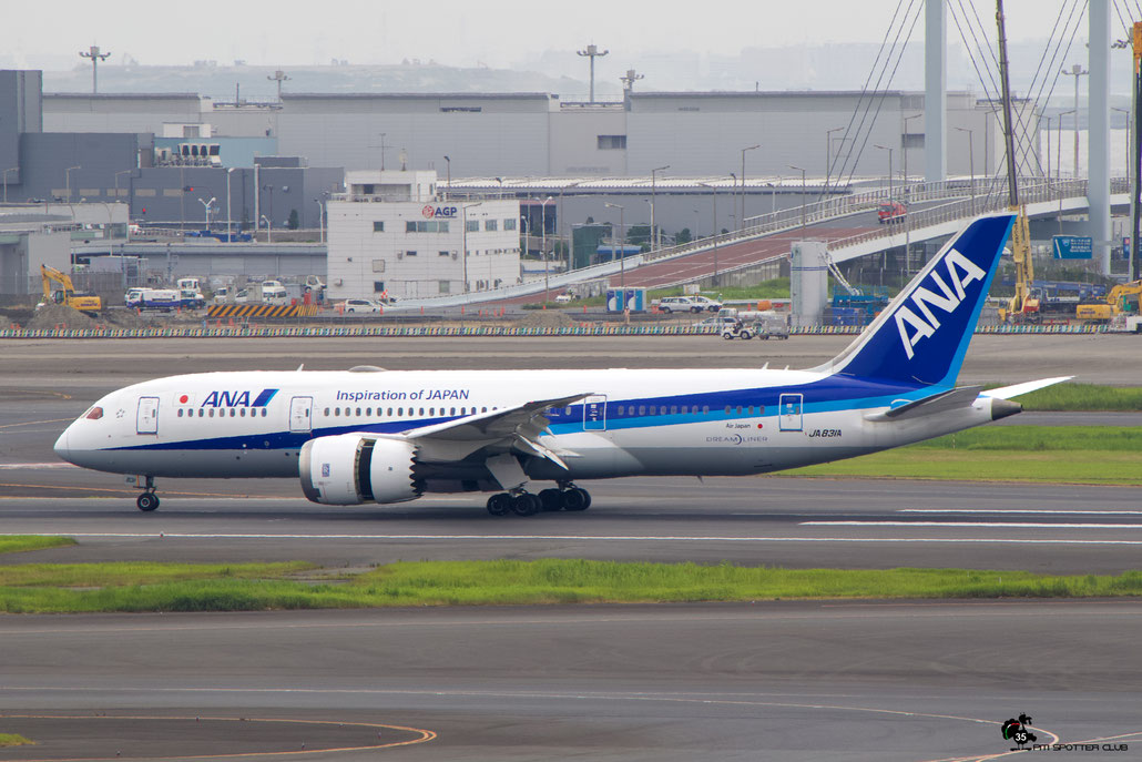 JA831A B787-8 34496/199 ANA - All Nippon Airways @ Tokyo Haneda 07.2023 © Piti Spotter Club Verona