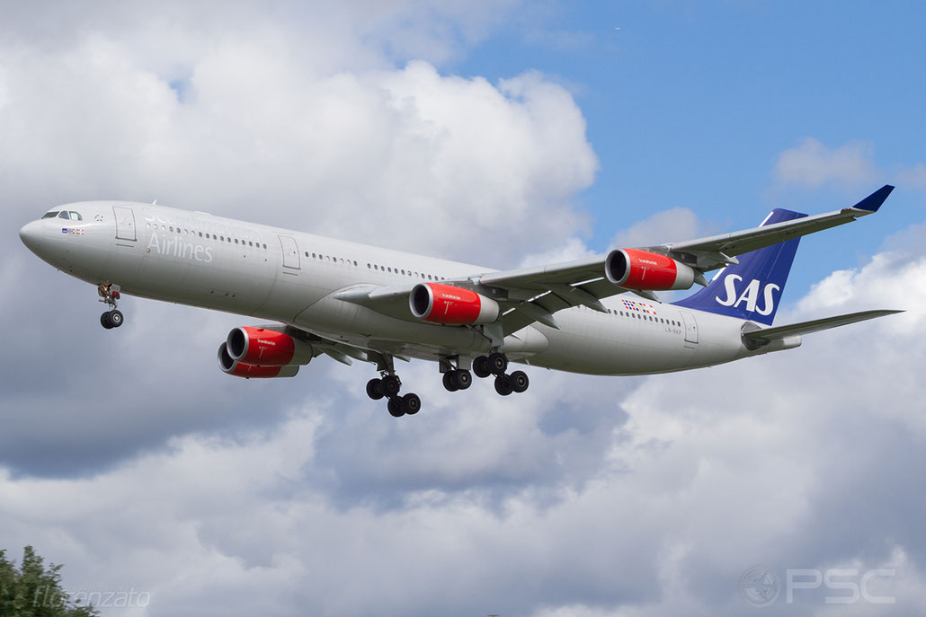 LN-RKF A340-313X 413 SAS Scandinavian Airlines - Scandinavian Airlines System @ London Heathrow  Airport 2010 © Piti Spotter Club Verona