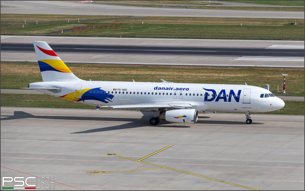 YR-DSE A320-232 2479 Dan Air @ Zurich 07.2023 © Piti Spotter Club Verona