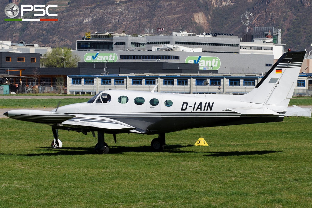 D-IAIN Cessna 340A Private @ Aeroporto di Bolzano © Piti Spotter Club Verona
