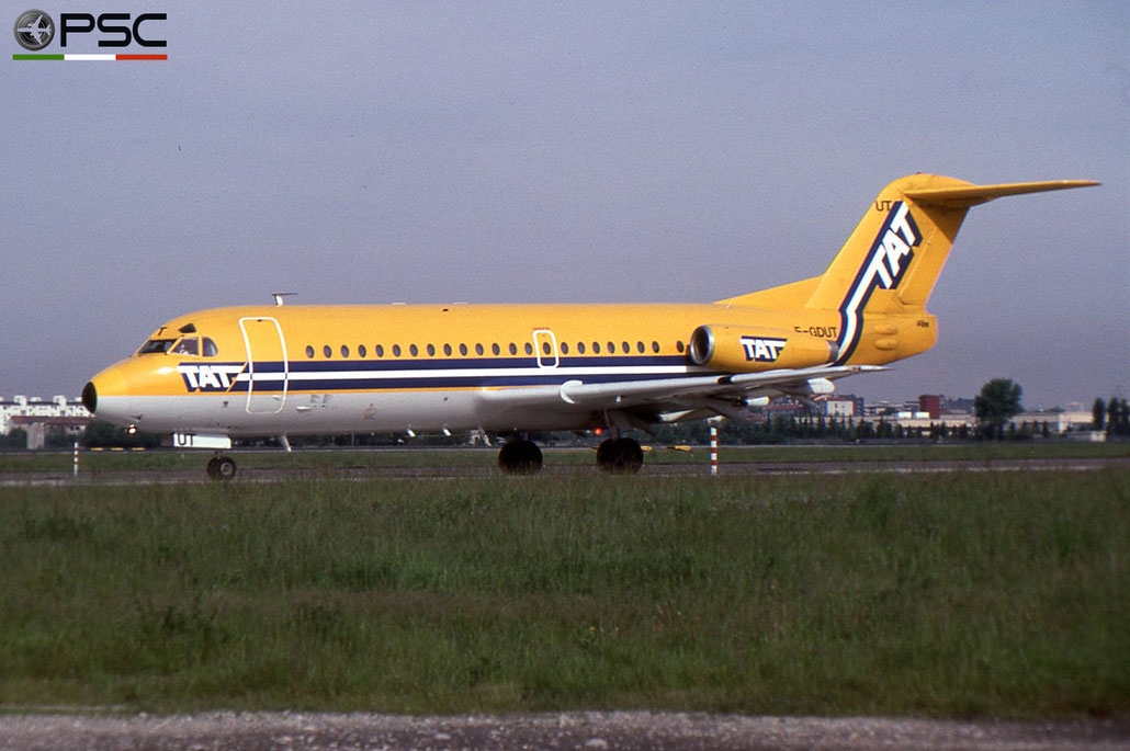 F-GDUT F28-2000 11091 Air France opb TAT - Transport Aérien Transrégional © 2018 courtesy of Marco Ceschi - Piti Spotter Club Verona