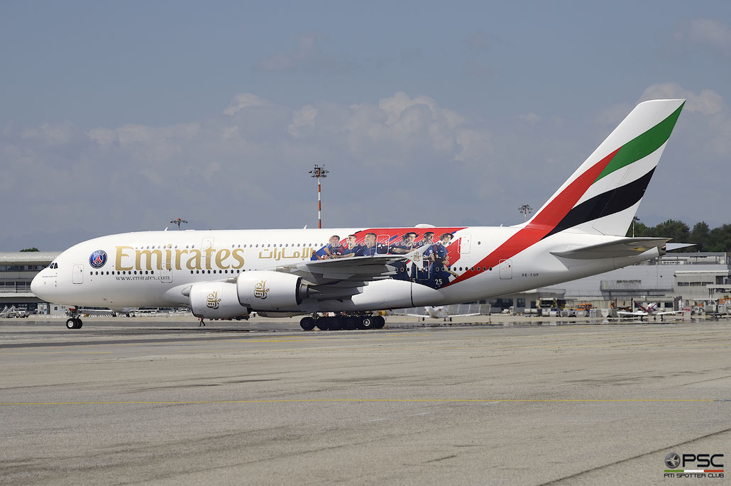A6-EUB A380-861 213 Emirates @ Milano Malpensa Airport 05.05.2018 © Piti Spotter Club Verona