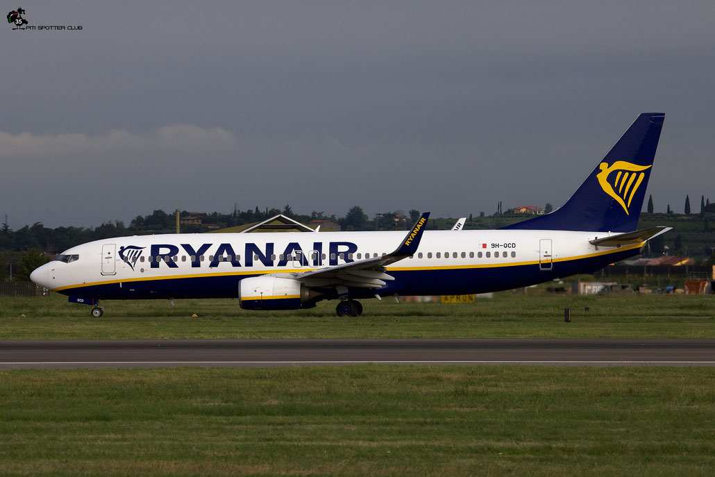 9H-QCD B737-8AS 44727/5801 Malta Air (Ryanair) @ Aeroporto di Verona - 08/2023  © Piti Spotter Club Verona